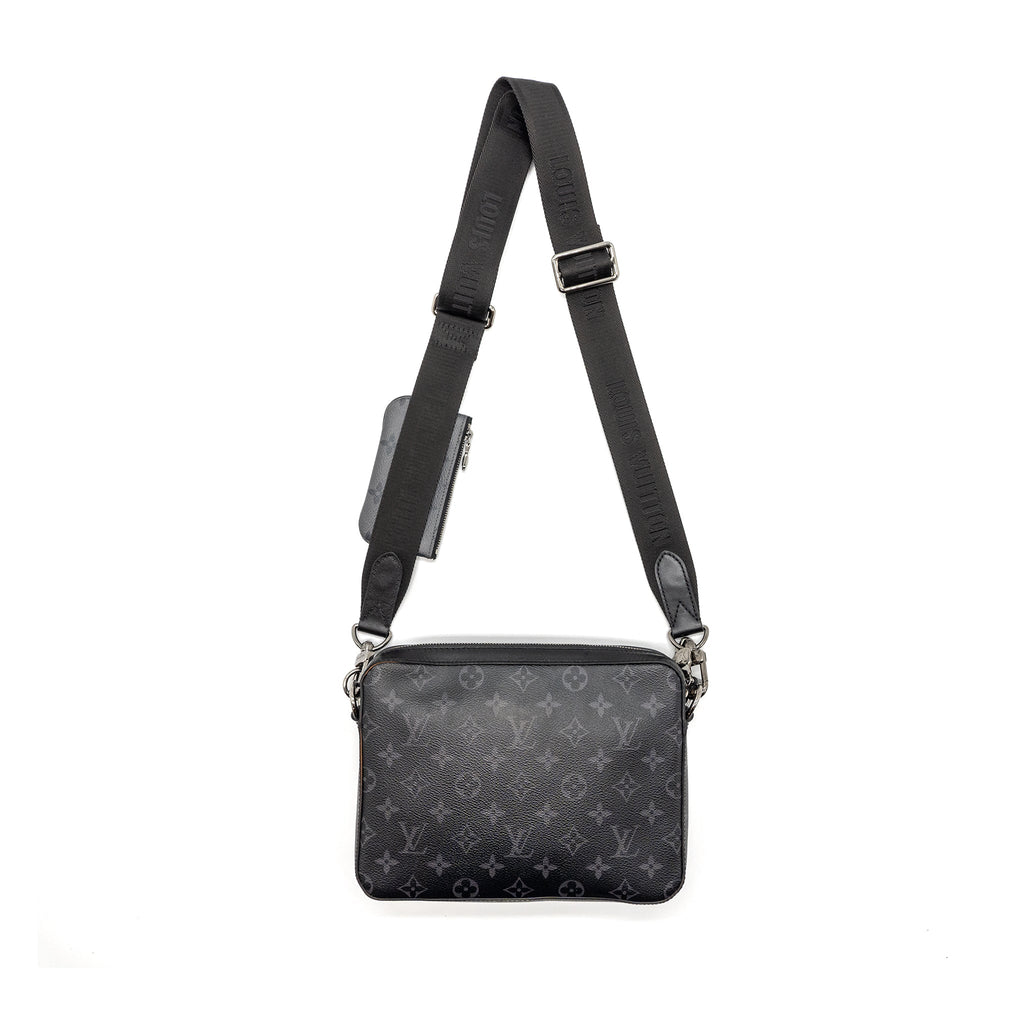LOUIS VUITTON TRIO MESSENGER BAG MONOGRAM ECLIPSE SHW