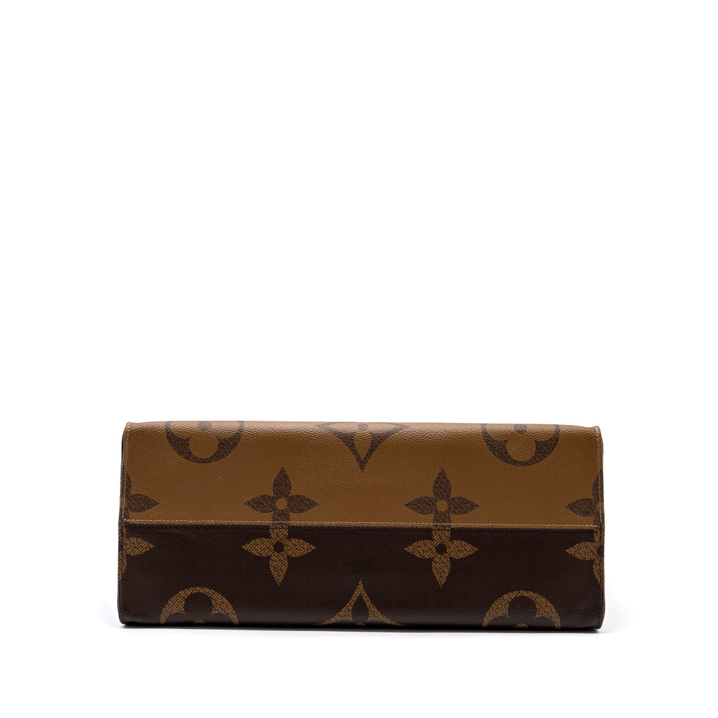LOUIS VUITTON ONTHEGO GM MONOGRAM REVERSE CANVAS GHW