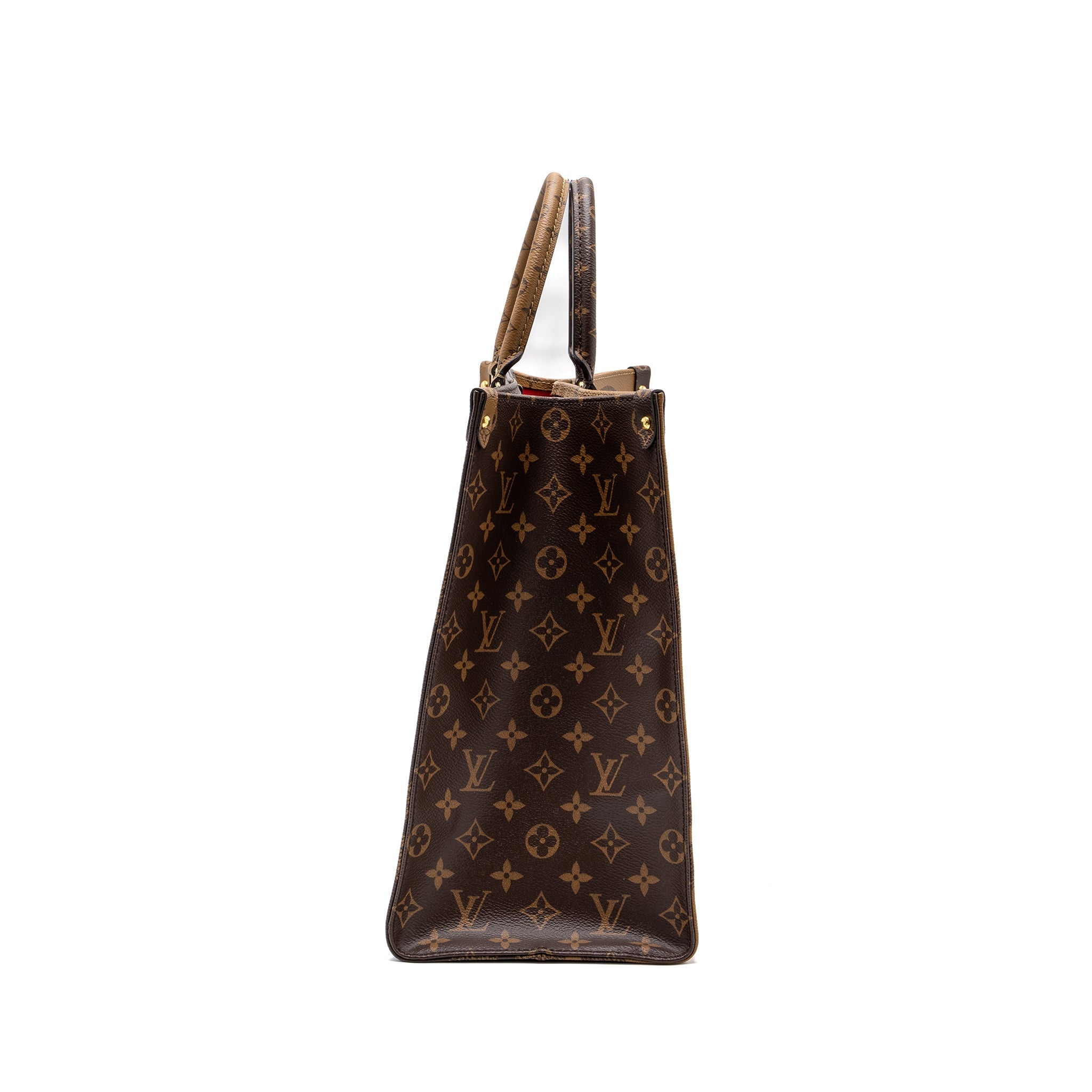 LOUIS VUITTON ONTHEGO GM MONOGRAM REVERSE CANVAS GHW