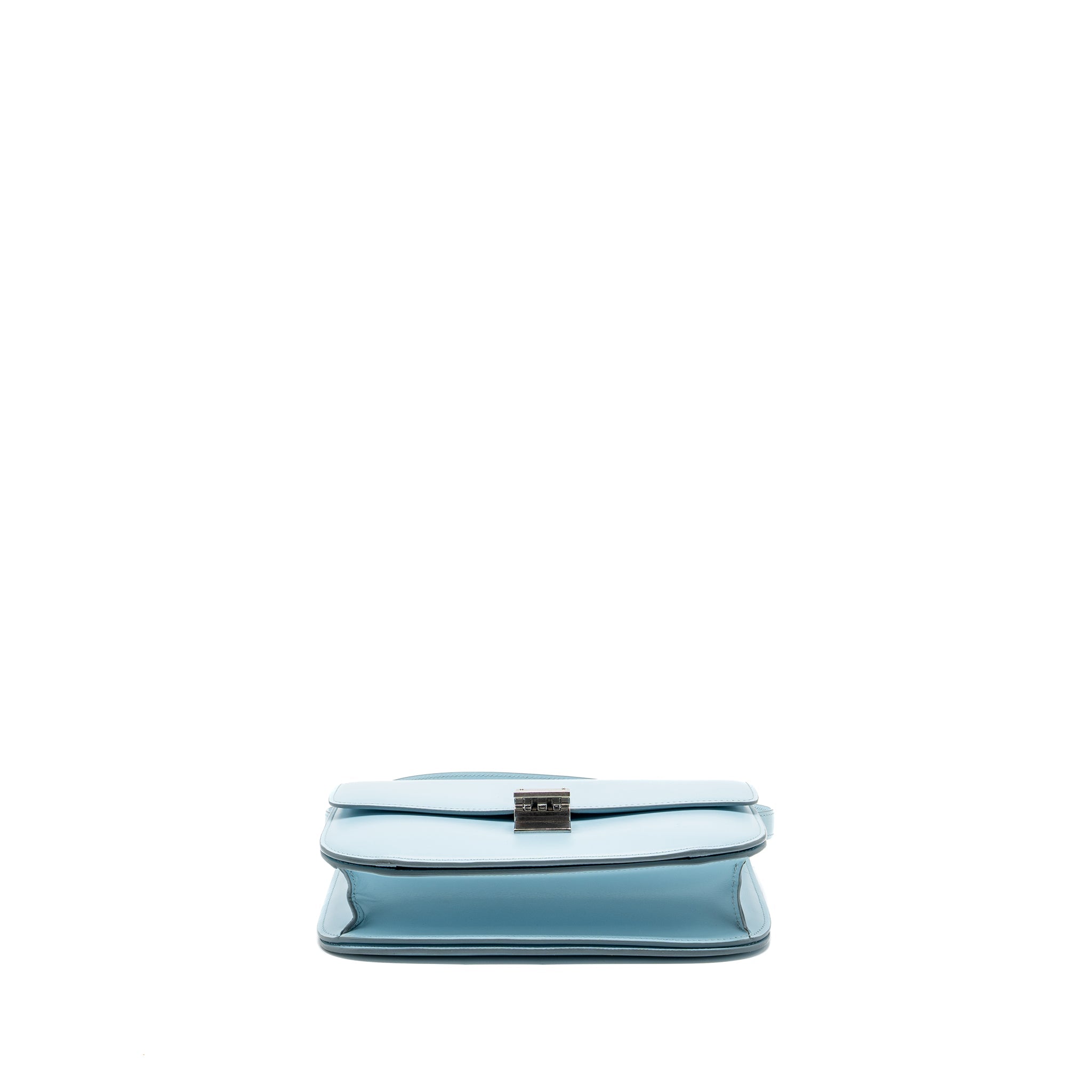 CELINE MEDIUM CLASSIC BOX BAG CALFSKIN LIGHT BLUE SHW