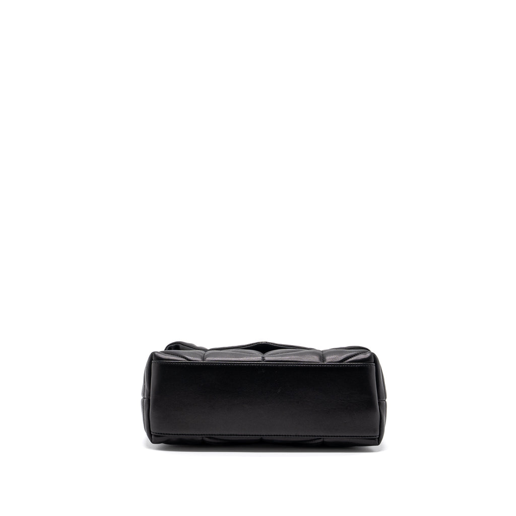 SAINT LAURENT SMALL PUFFER QUILTED NAPPA LEATHER BLACK GHW