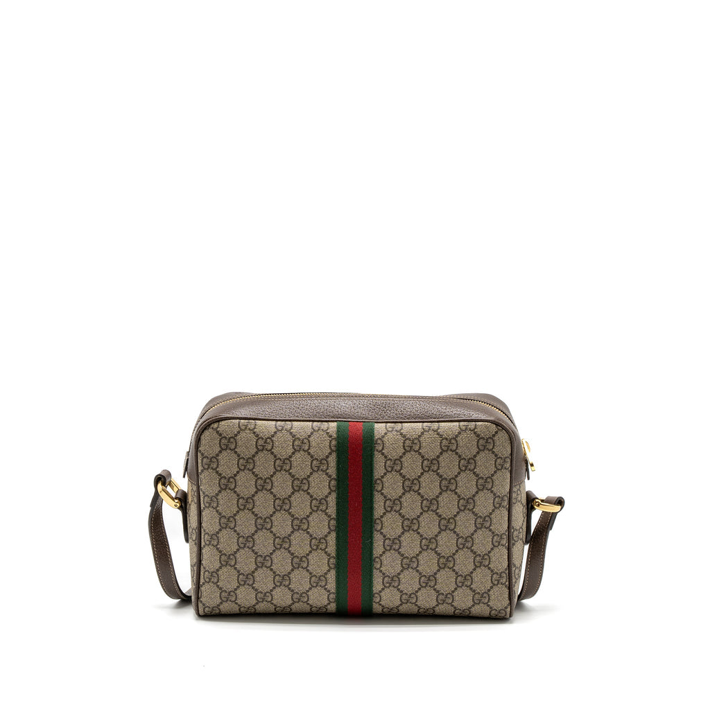 GUCCI OPHIDIA SHOULDER BAG GG SUPREME CANVAS GHW