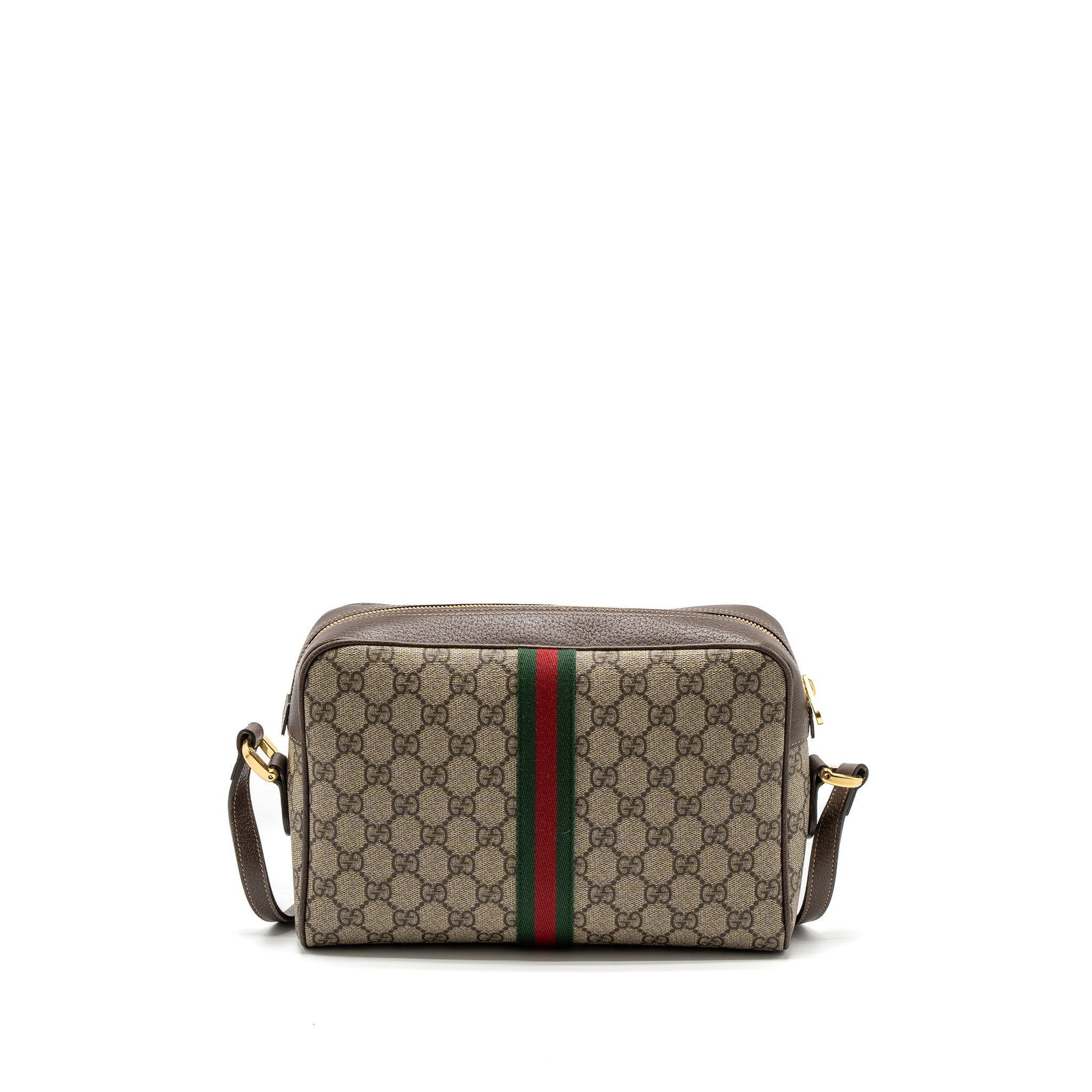 GUCCI OPHIDIA SHOULDER BAG GG SUPREME CANVAS GHW