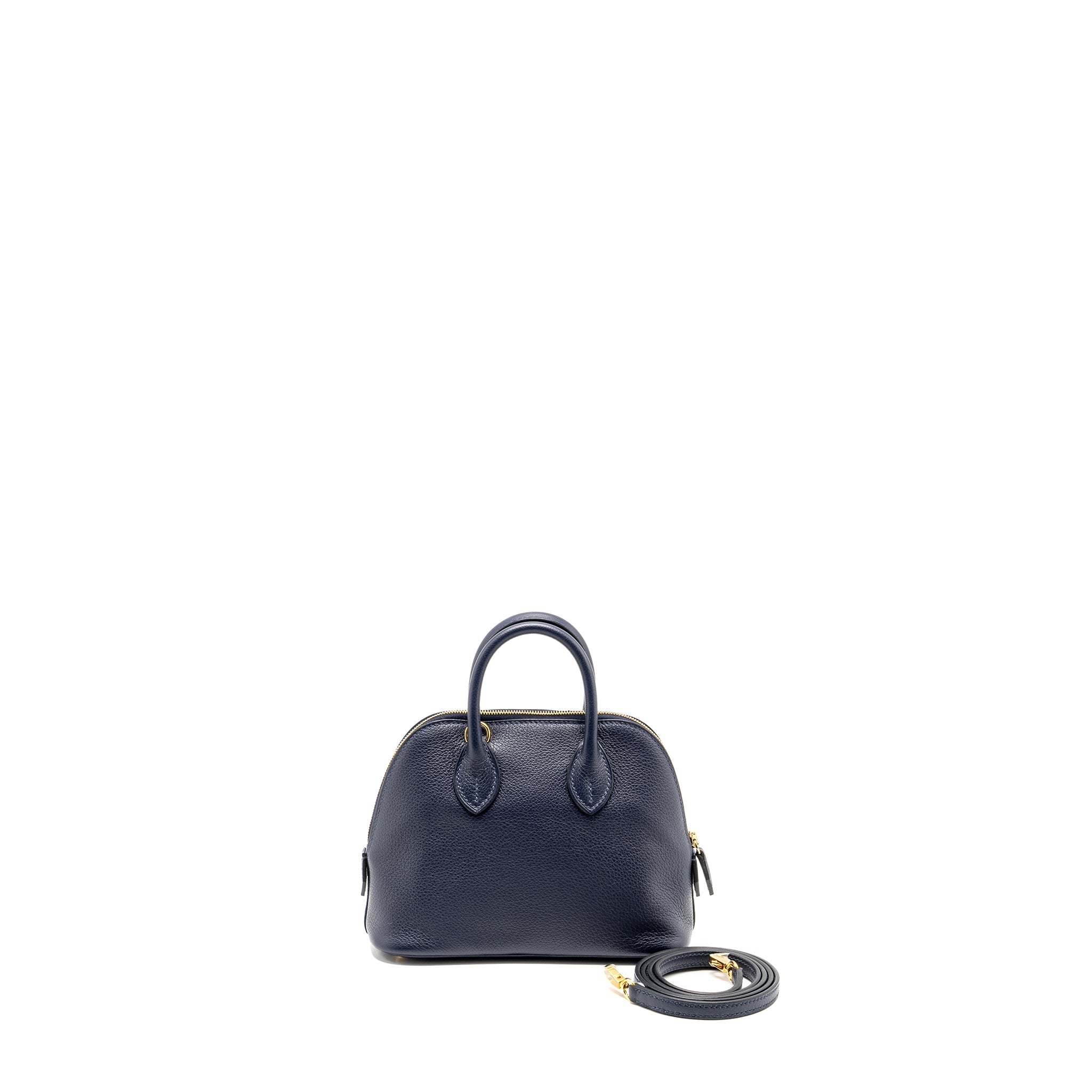 HERMES MINI BOLIDE EVERCOLOR BLUE NUIT GHW