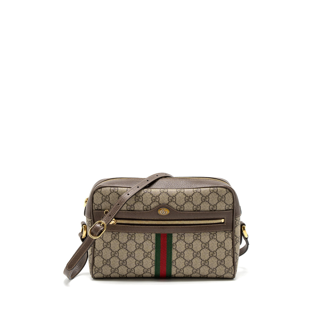 GUCCI OPHIDIA SHOULDER BAG GG SUPREME CANVAS GHW