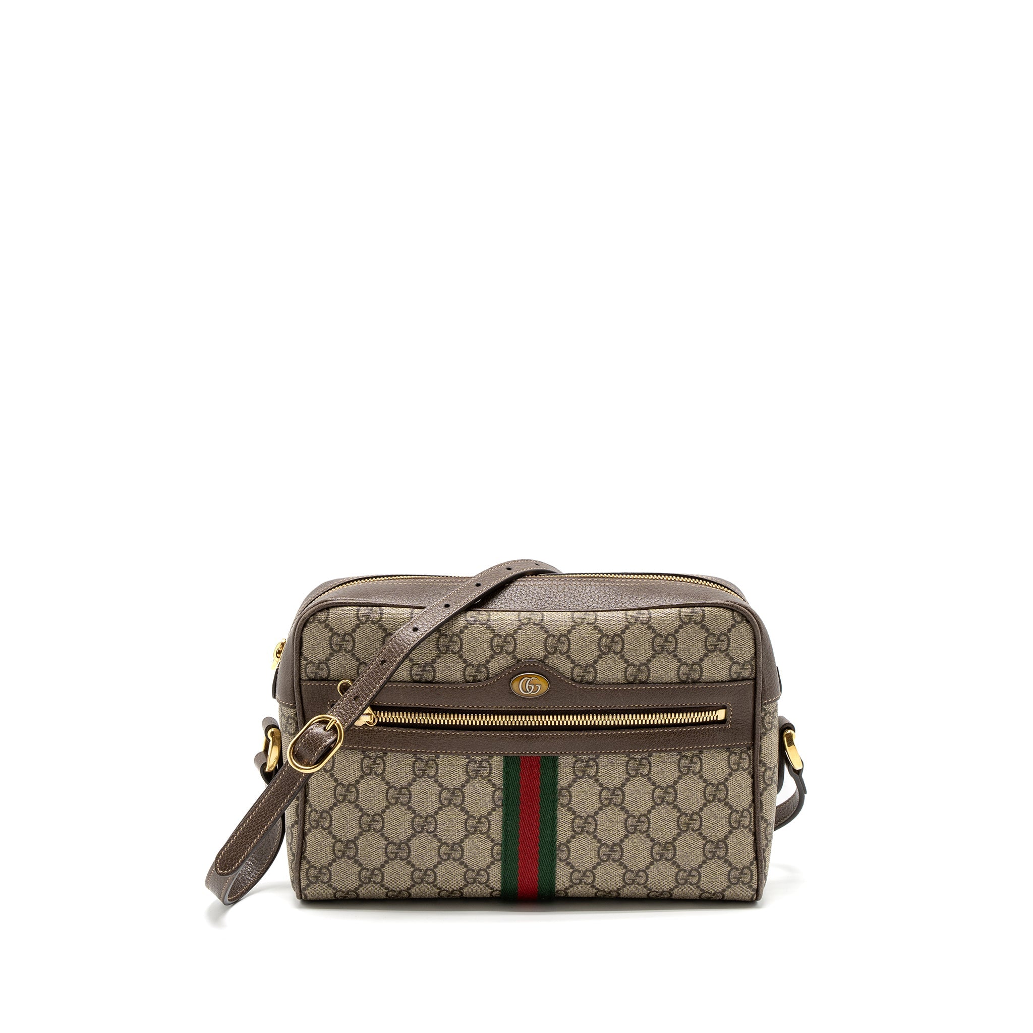 GUCCI OPHIDIA SHOULDER BAG GG SUPREME CANVAS GHW