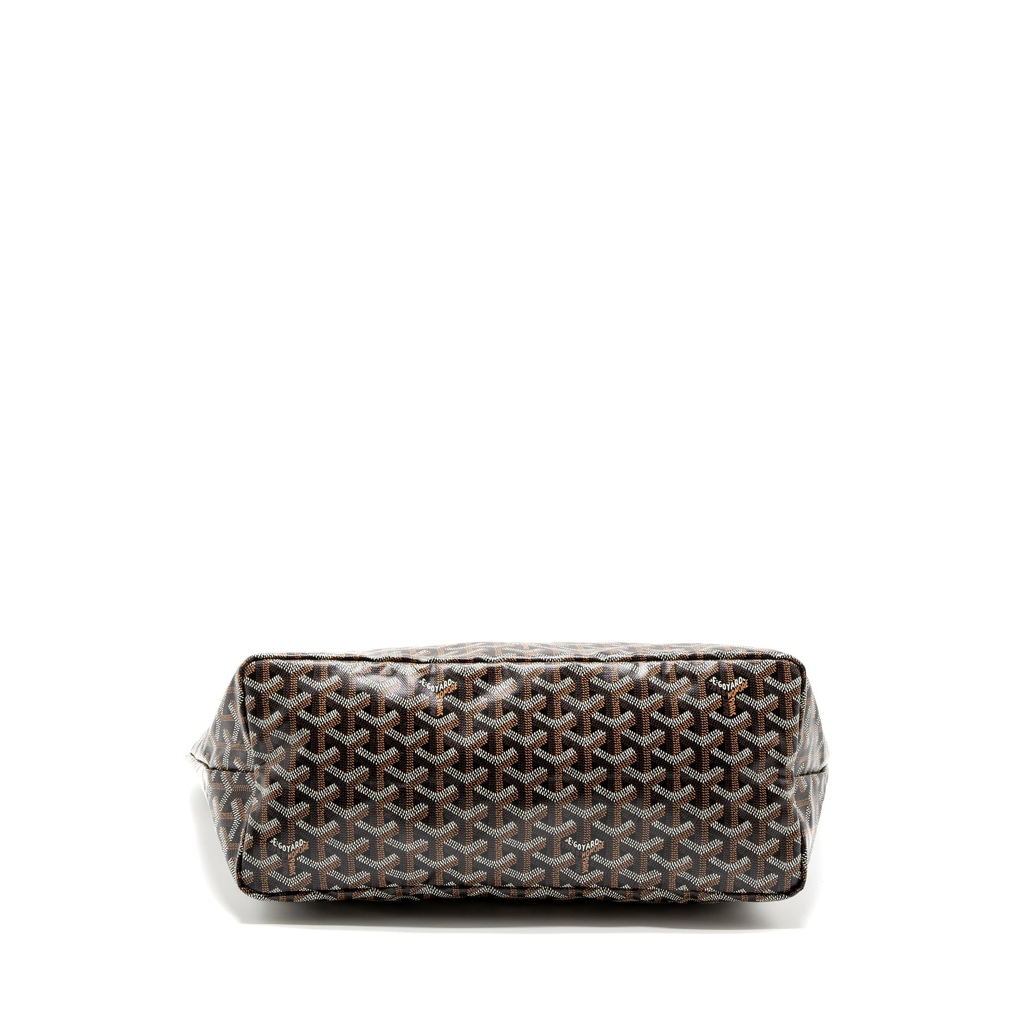 GOYARD SAINT LOUIS PM TOTE BAG GOYARDINE CANVAS BLACK/MULTICOLOUR