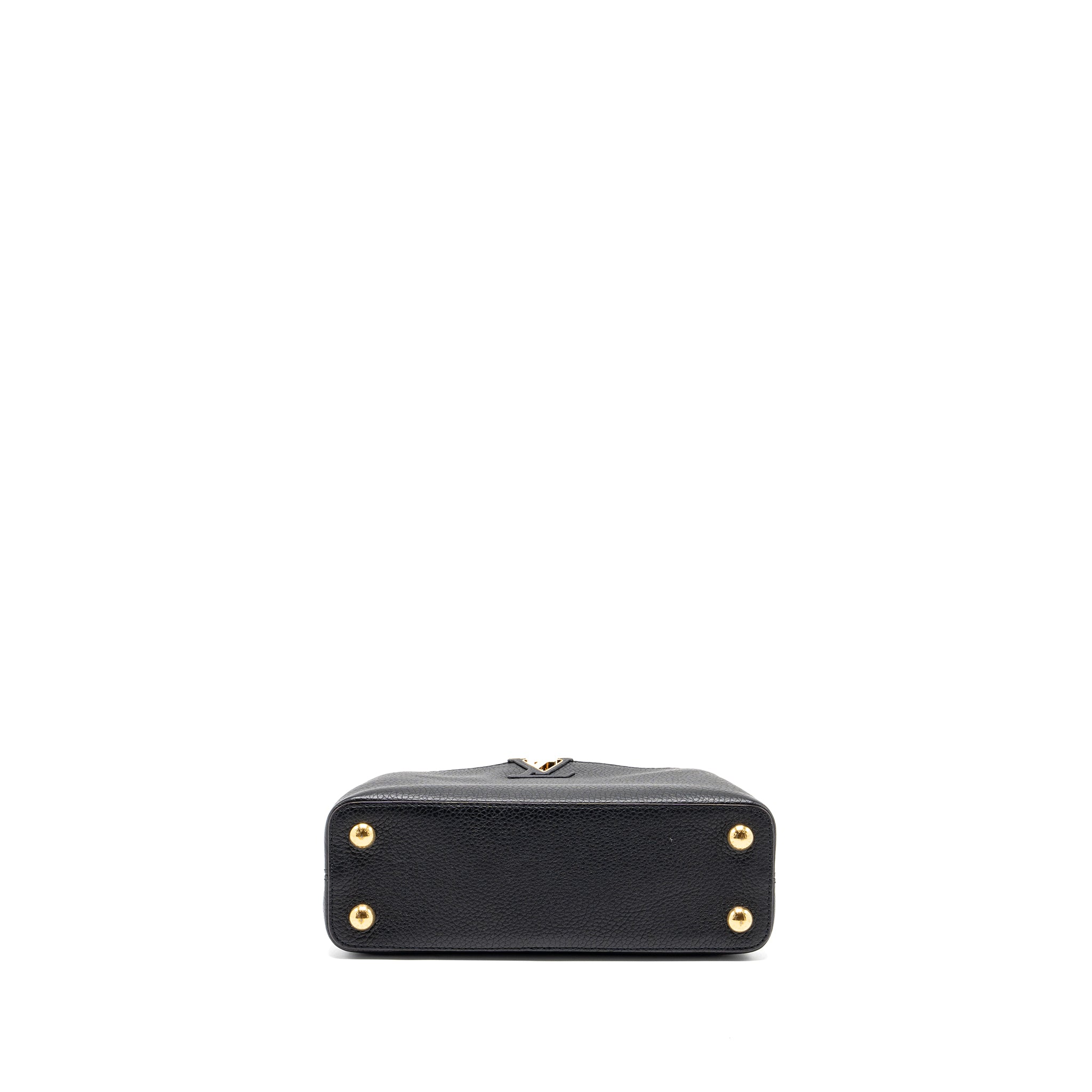 LOUIS VUITTON CAPUCINES BB TAURILLON CALFSKIN BLACK GHW