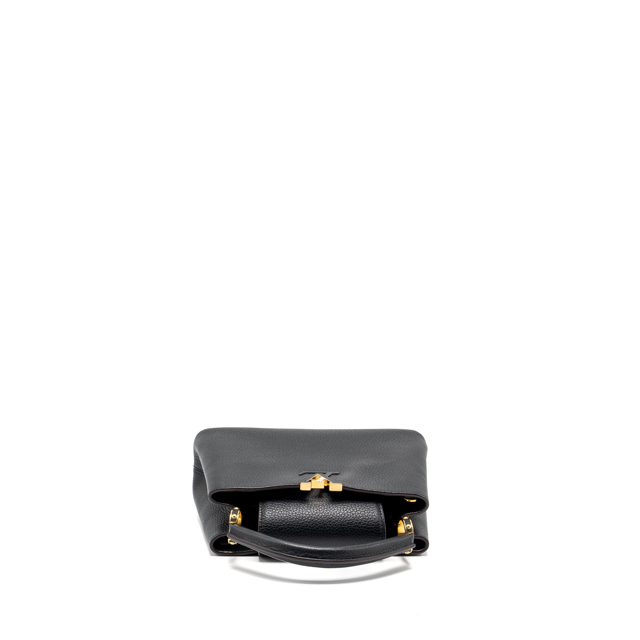 LOUIS VUITTON CAPUCINES BB TAURILLON CALFSKIN BLACK GHW