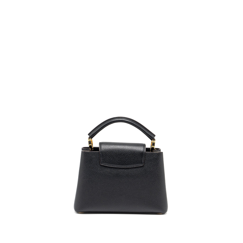 LOUIS VUITTON CAPUCINES BB TAURILLON CALFSKIN BLACK GHW