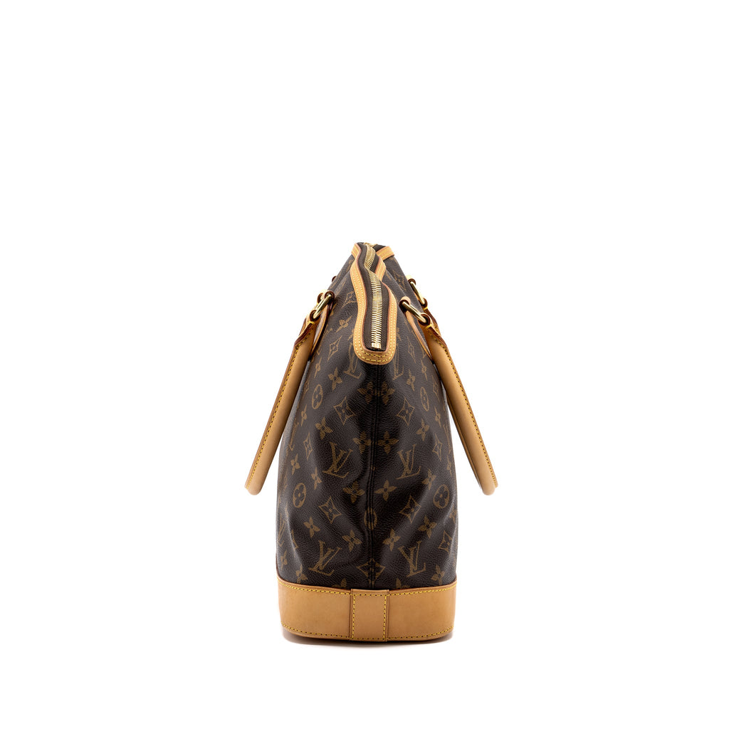 LOUIS VUITTON ZIPPER TOTE BAG MONOGRAM CANVAS GHW