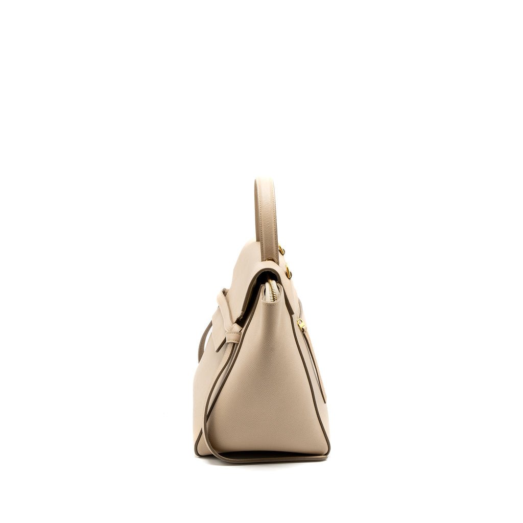 CELINE MINI BELT BAG GRAINED CALFSKIN LIGHT BEIGE GHW