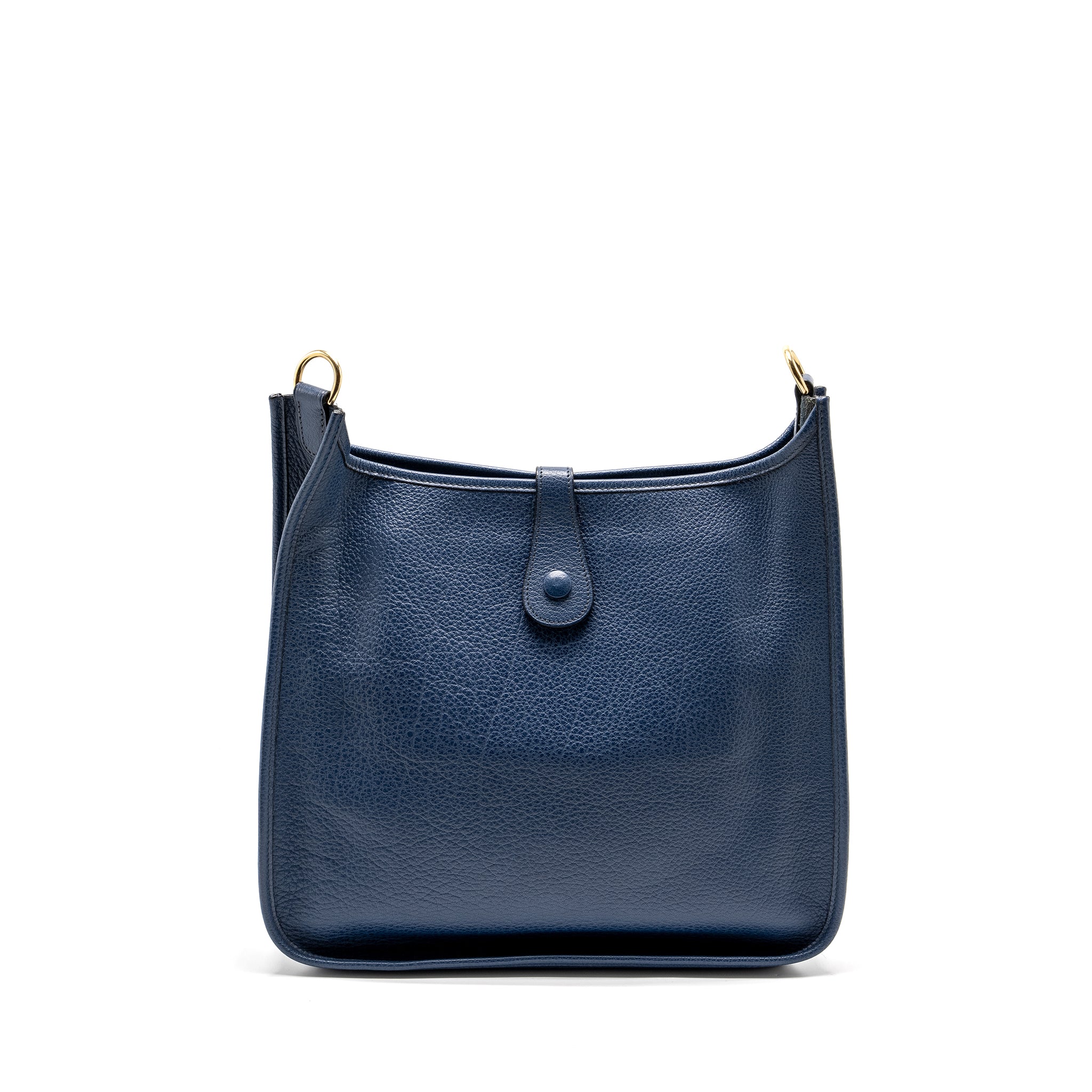 HERMES EVELYNE 33 LEATHER BLUE GHW