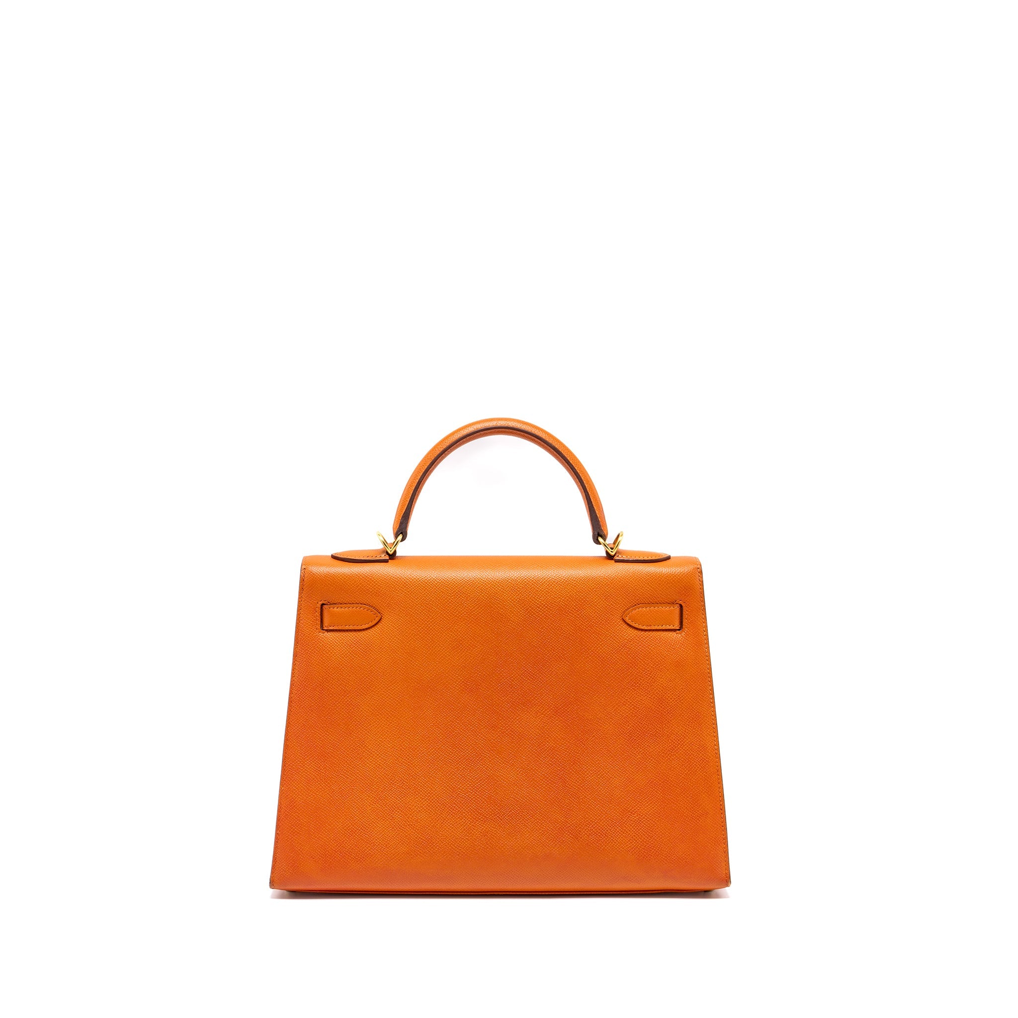 HERMES KELLY 32 EPSOM ORANGE GHW