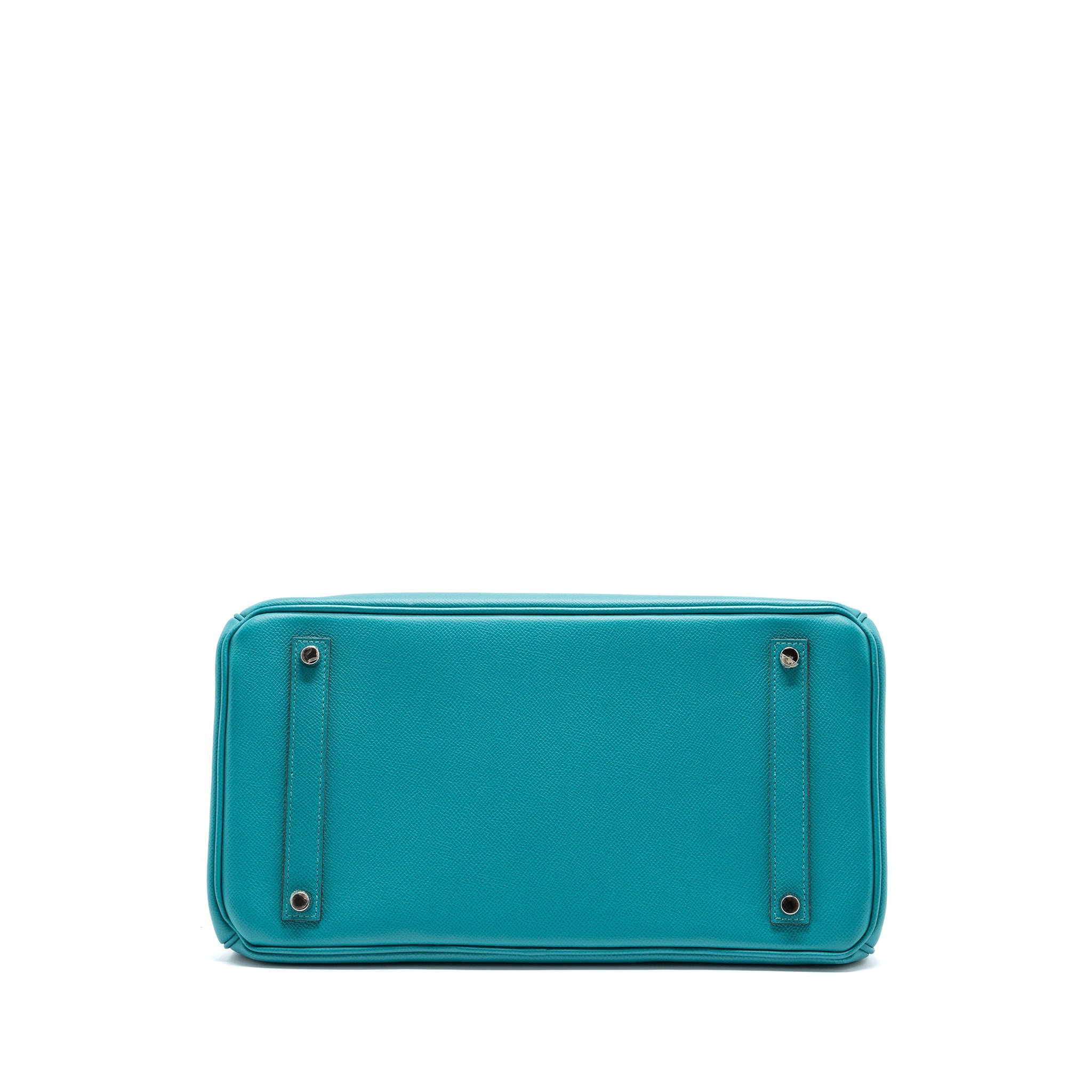 HERMES BIRKIN 35 EPSOM BLUE PAON SHW