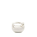 BOTTEGA VENETA MINI JODIE LAMBSKIN WHITE GHW