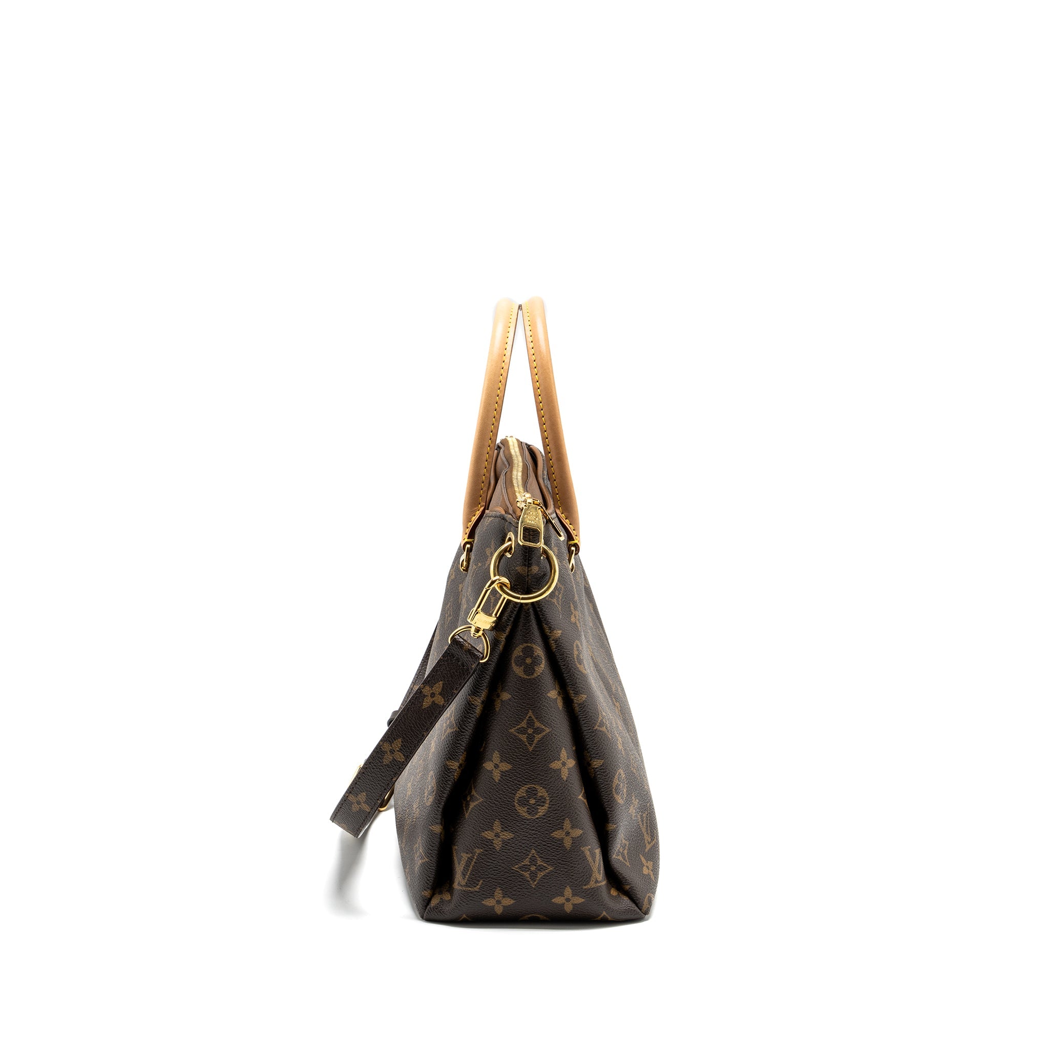 LOUIS VUITTON PALLAS TOTE BAG MONOGRAM CANVAS BROWN GHW