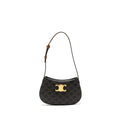CELINE MEDIUM TILLY BAG IN TRIOMPHE CANVAS / CALFSKIN TAN GHW