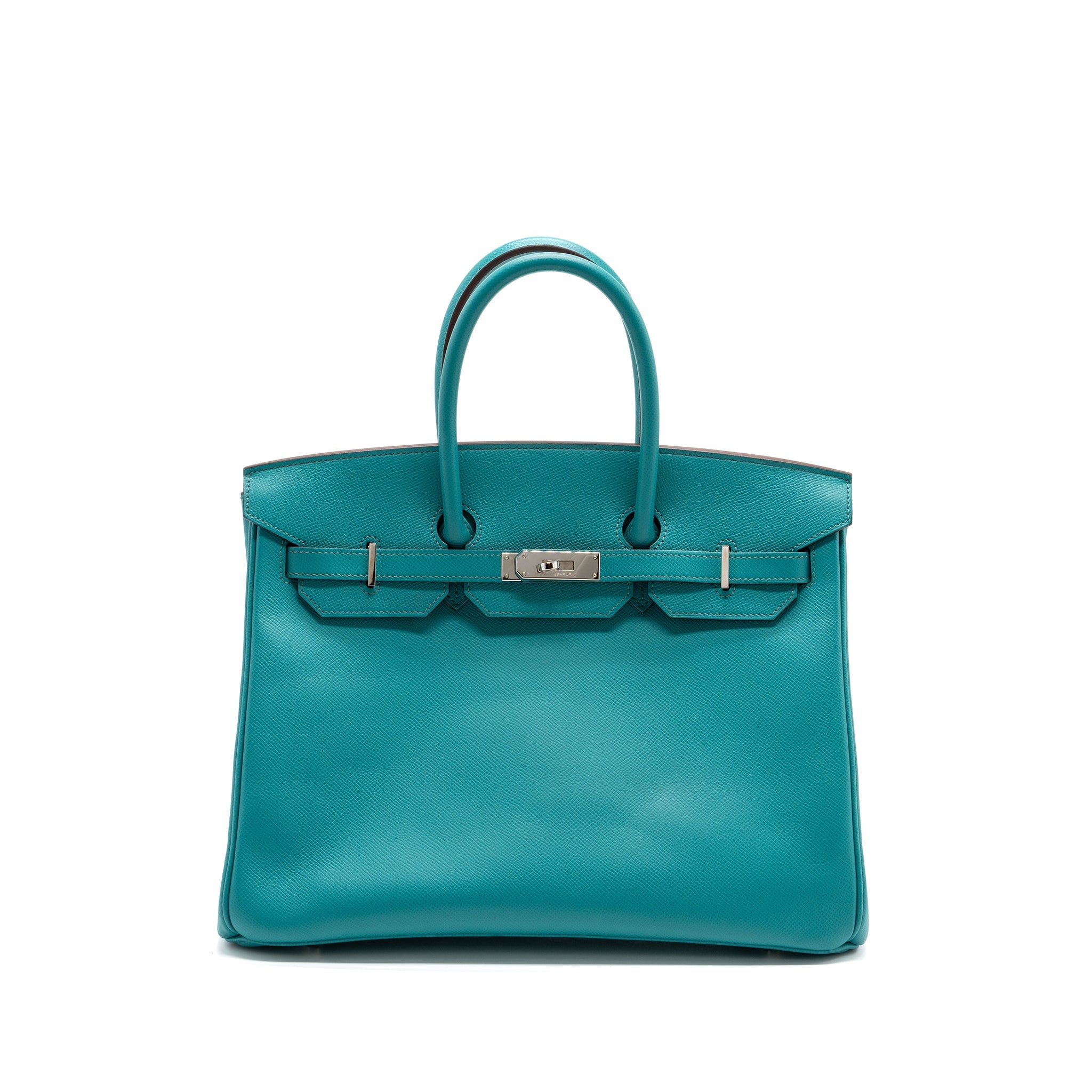 HERMES BIRKIN 35 EPSOM BLUE PAON SHW