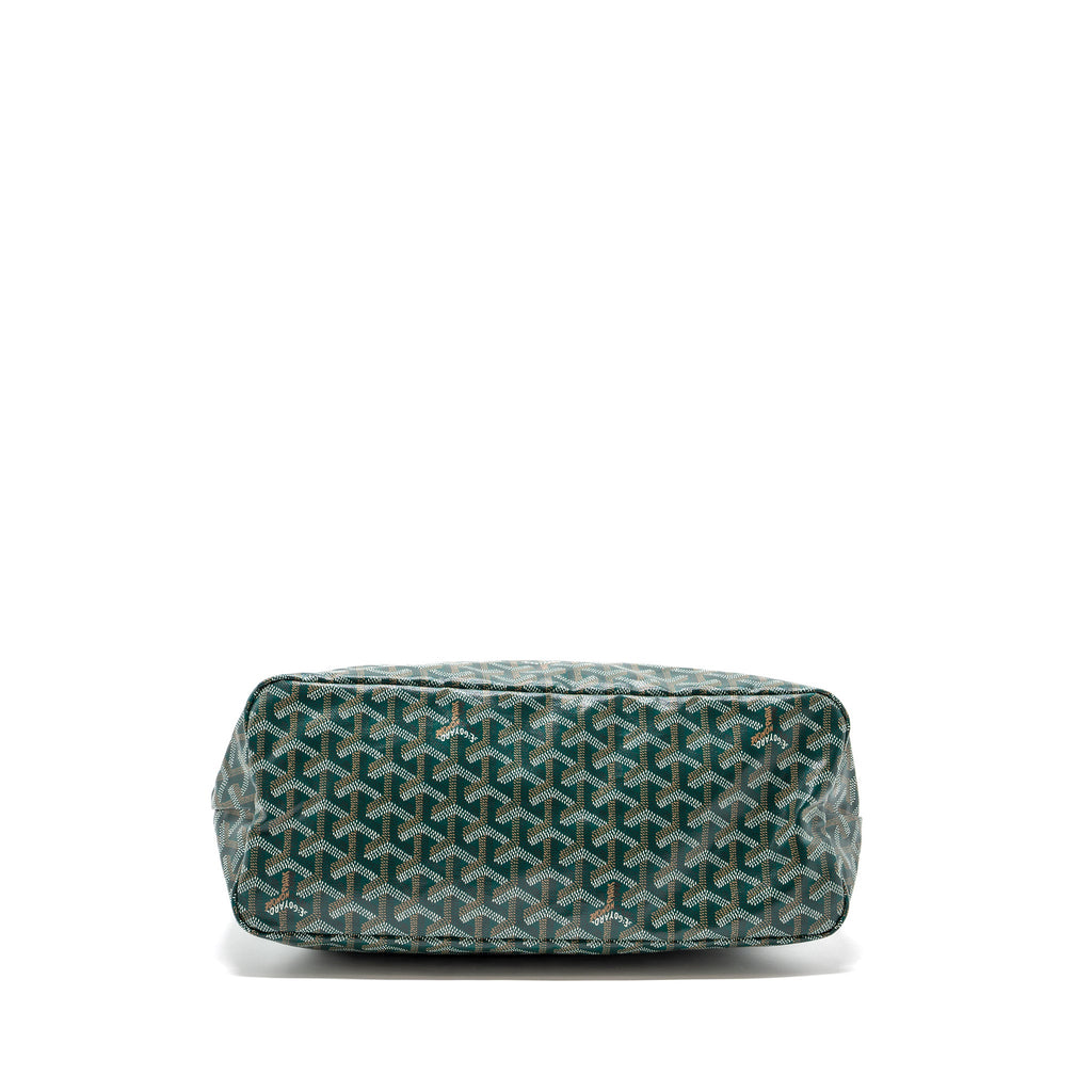 GOYARD BOHEME HOBO BAG GOYARD LINE CANVAS / CALFSKIN GREEN SHW