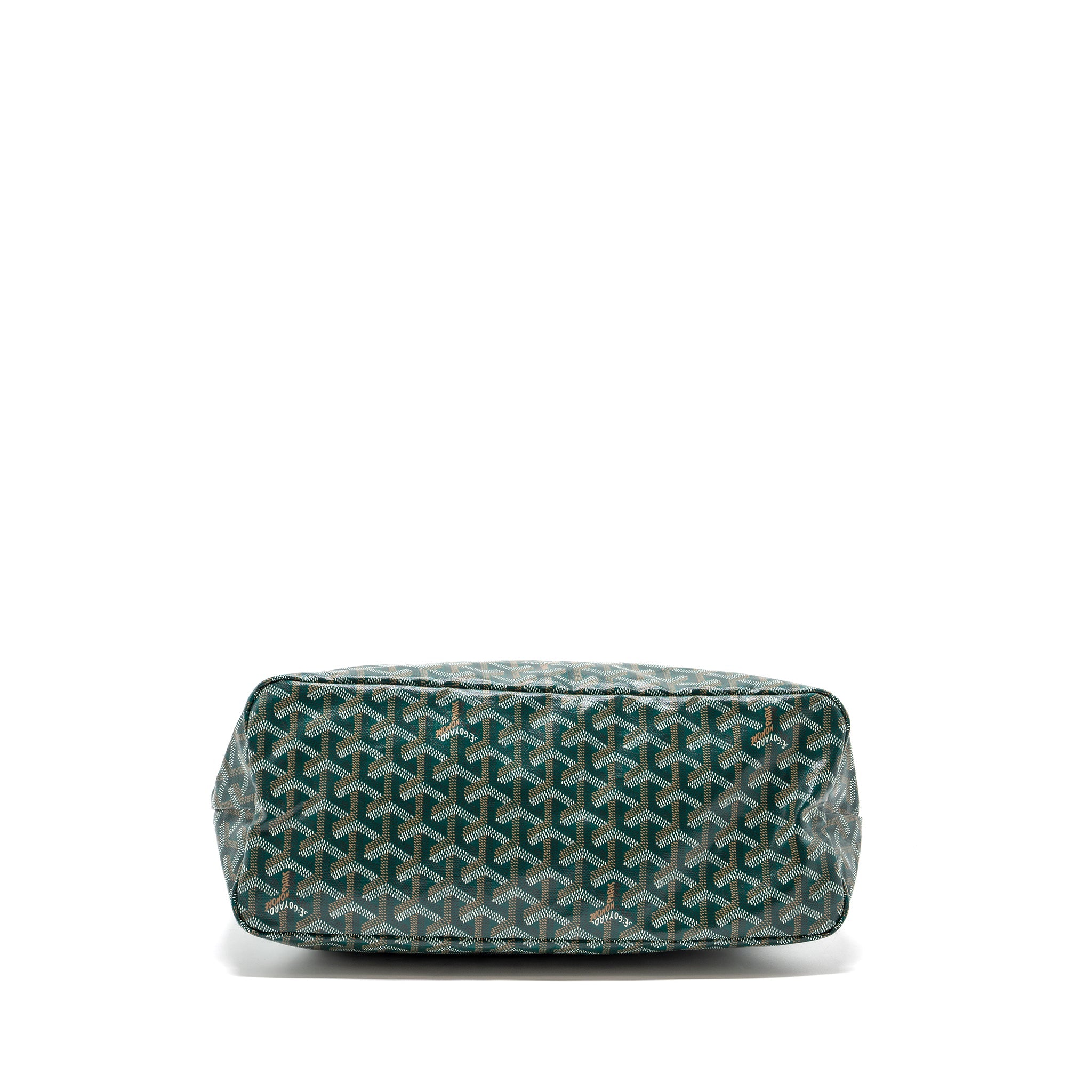 GOYARD BOHEME HOBO BAG GOYARD LINE CANVAS / CALFSKIN GREEN SHW