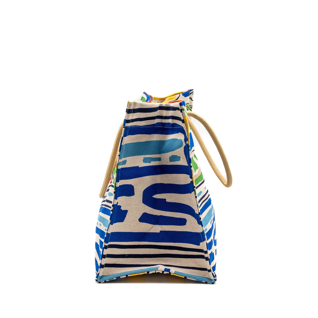 HERMES FARNIENTE BEACH BAG COTTON MULTICOLOUR SHW