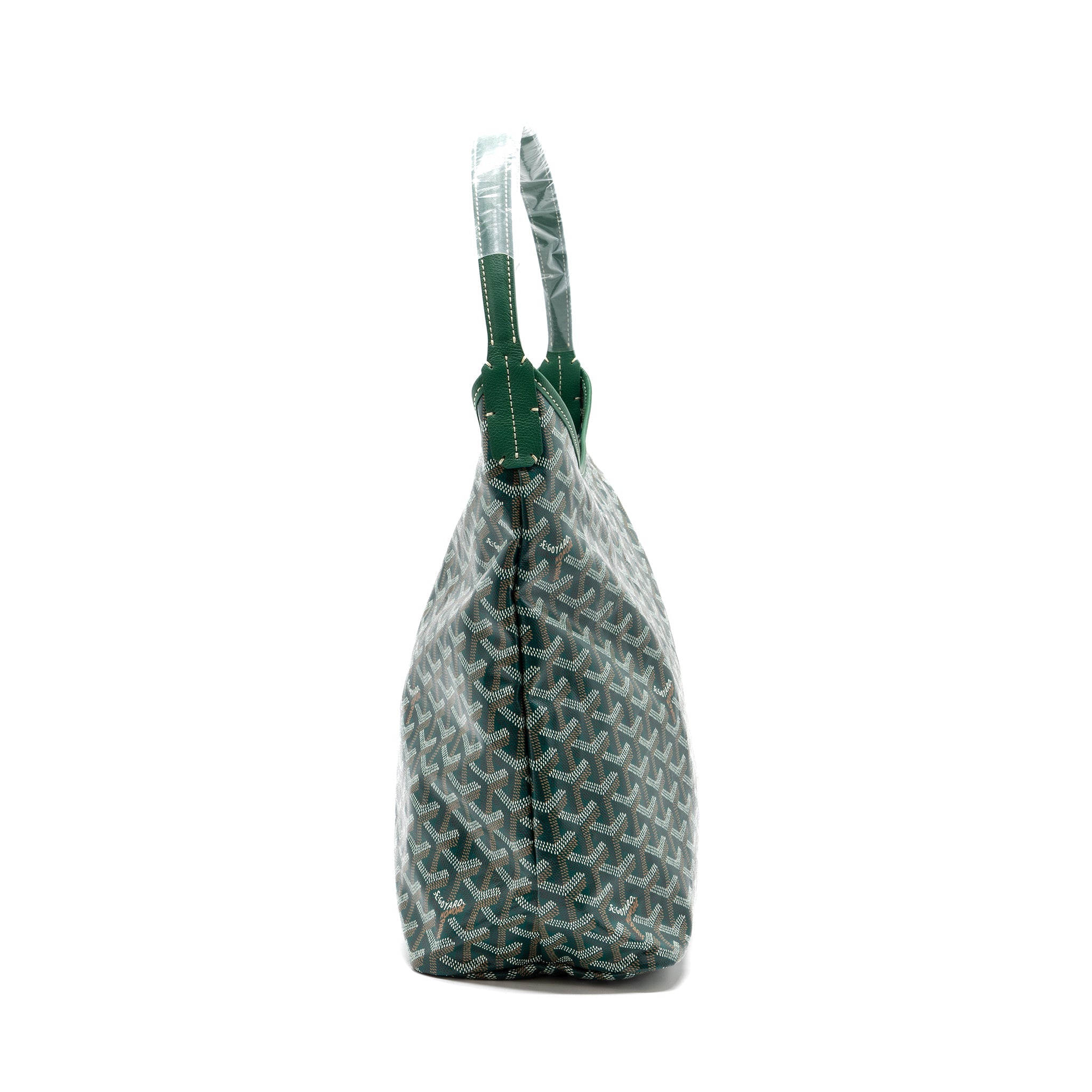 GOYARD BOHEME HOBO BAG GOYARD LINE CANVAS / CALFSKIN GREEN SHW