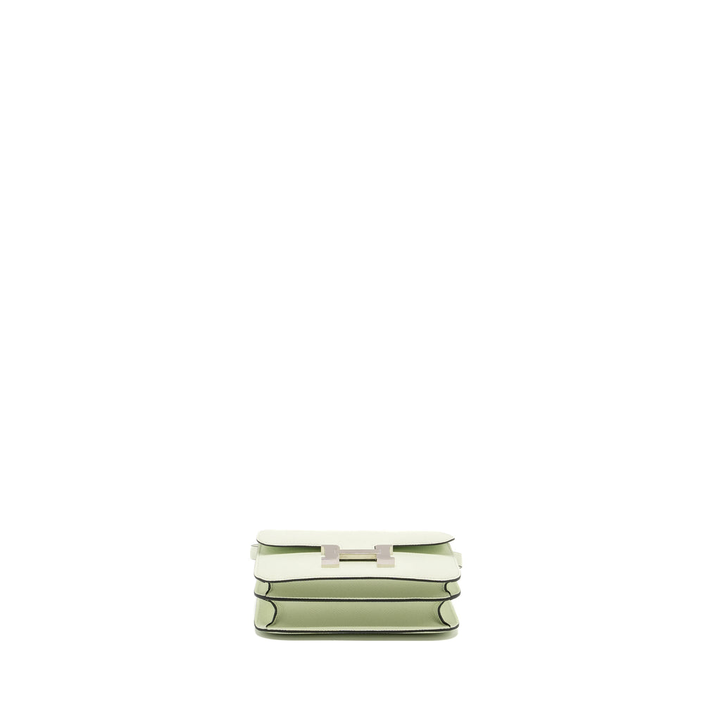 HERMES MINI CONSTANCE EPSOM VERT FIZZ SHW