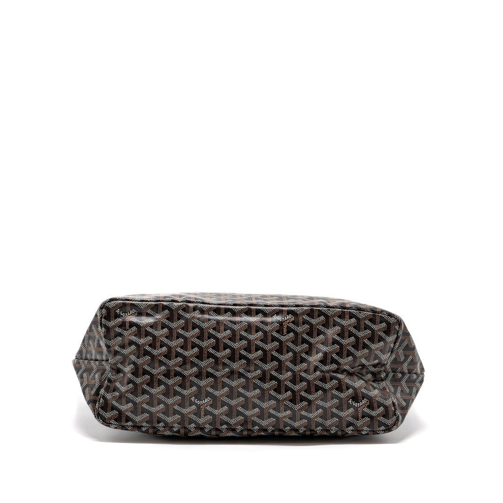 GOYARD SAINT LOUIS PM TOTE BAG GOYARD LINE CANVAS BLACK SHW