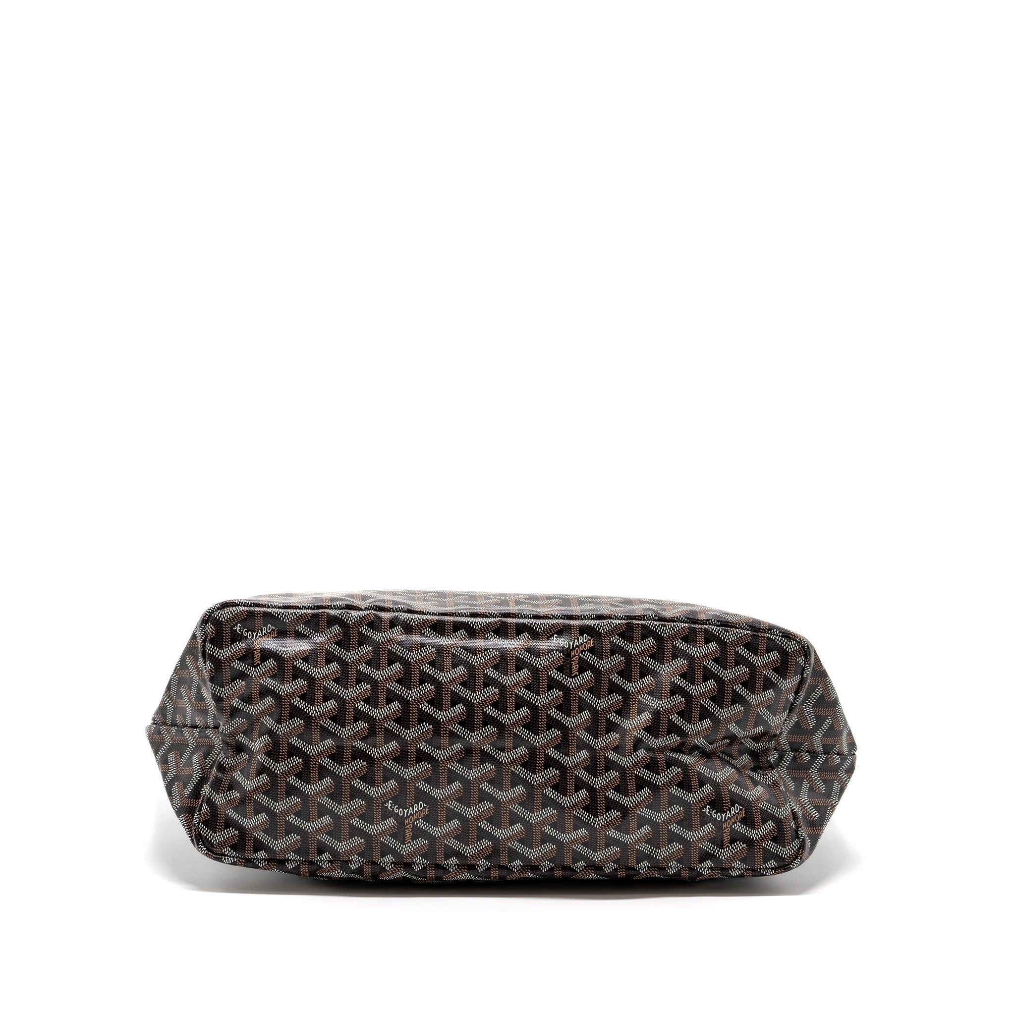GOYARD SAINT LOUIS PM TOTE BAG GOYARD LINE CANVAS BLACK SHW