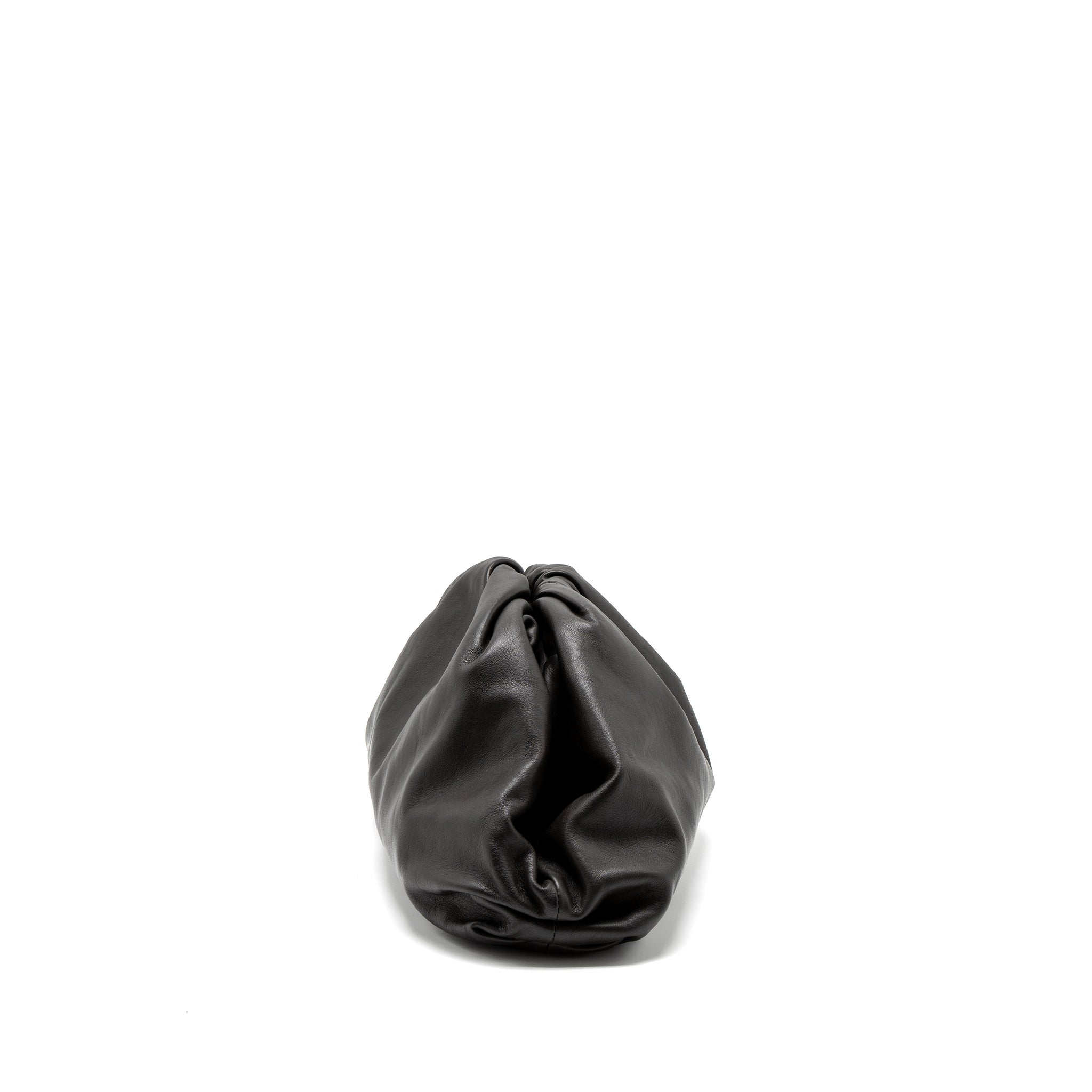 BOTTEGA VENETA CLUTCH CALFSKIN DARK BROWN GHW