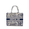 DIOR MEDIUM BOOK TOTE BLUE TOILE DE JOUY EMBROIDERY