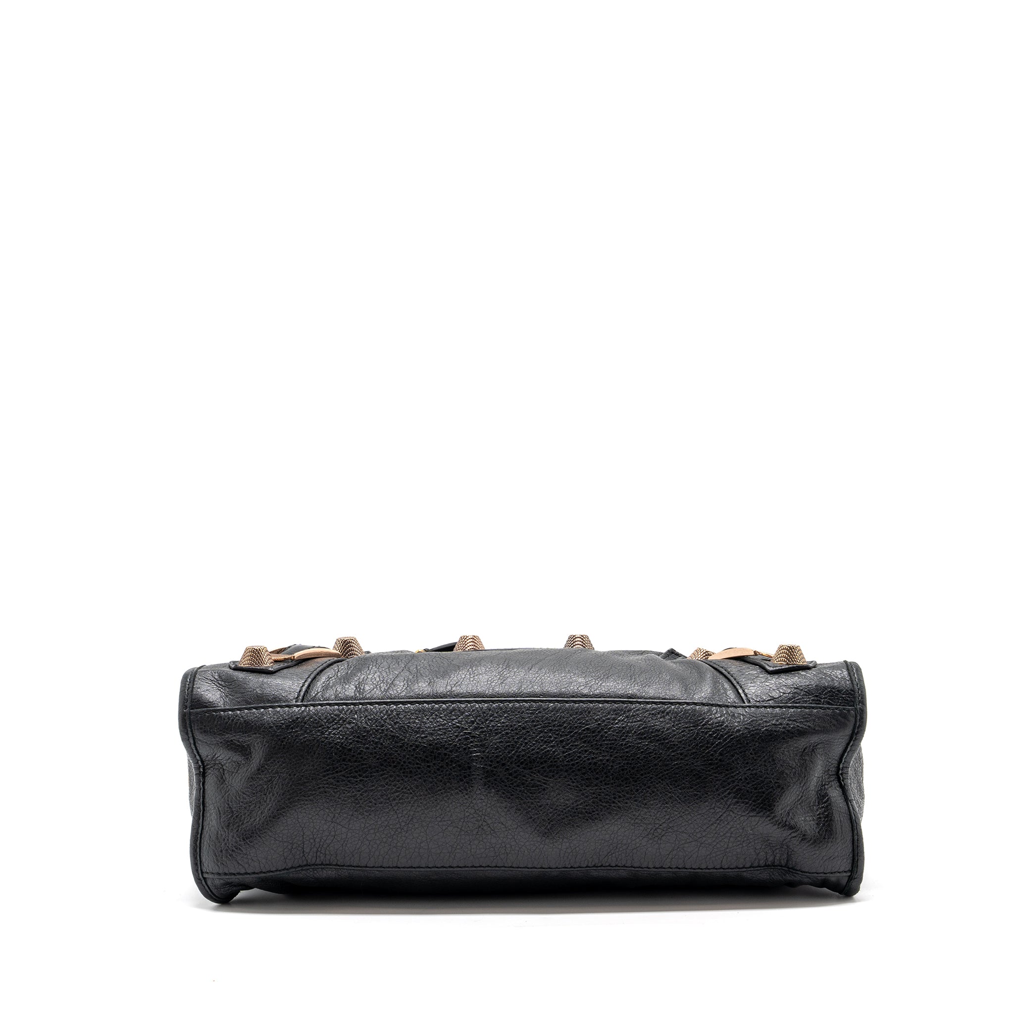 BALENCIAGA GIANT CITY BAG LEATHER BLACK RGHW