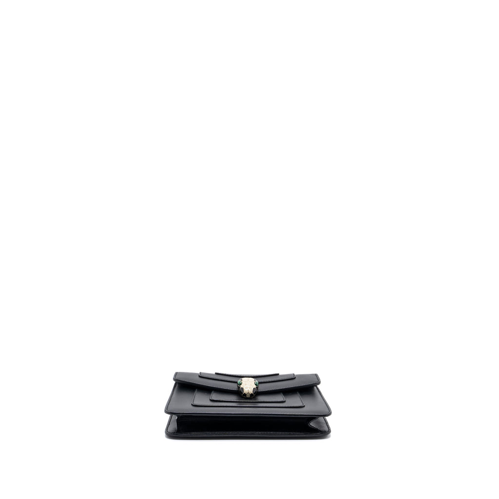 BVLGARI SERPENTI FOREVER CROSSBODY BAG CALFSKIN BLACK LGHW