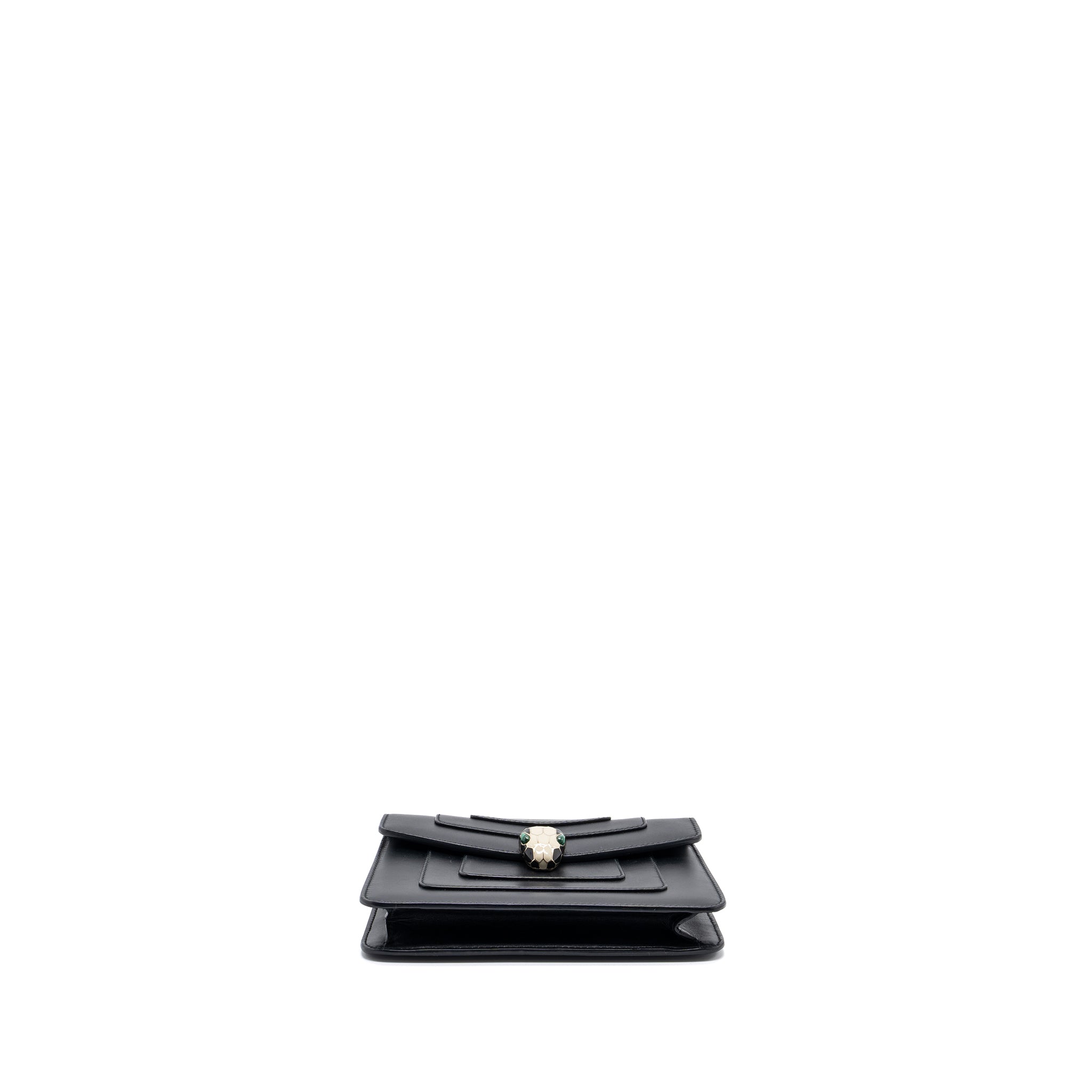 BVLGARI SERPENTI FOREVER CROSSBODY BAG CALFSKIN BLACK LGHW