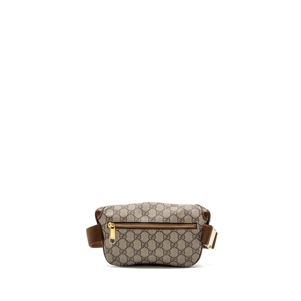 GUCCI BELT BAG INTERLOCKING GG SUPREME CANVAS GHW