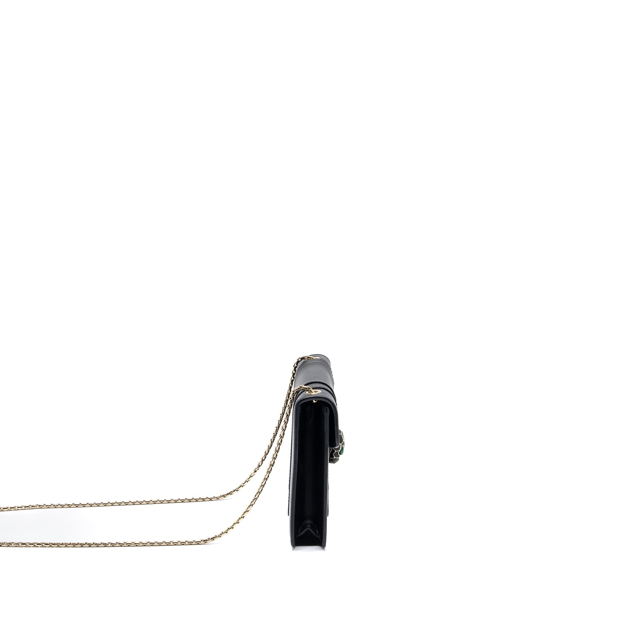 BVLGARI SERPENTI FOREVER CROSSBODY BAG CALFSKIN BLACK LGHW