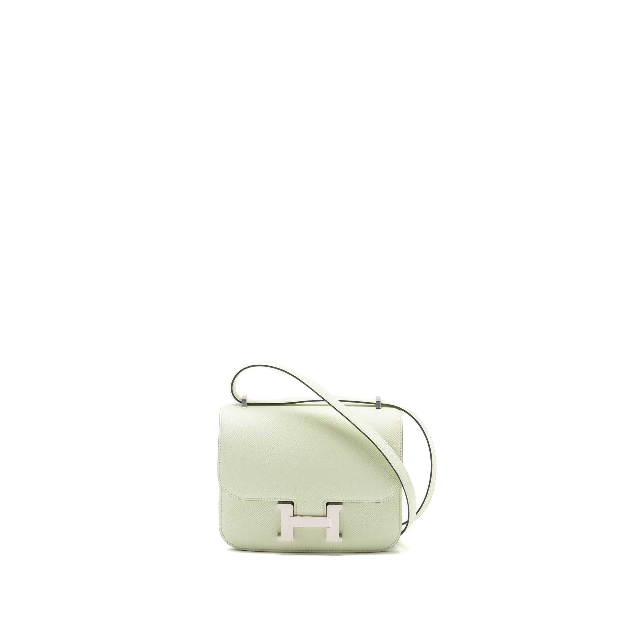 HERMES MINI CONSTANCE EPSOM VERT FIZZ SHW
