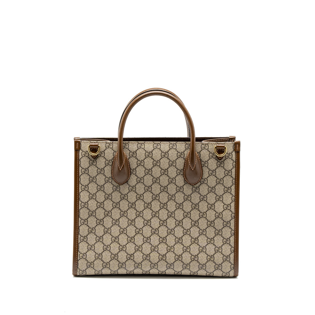 GUCCI TOTE BAG GG SUPREME CANVAS GHW