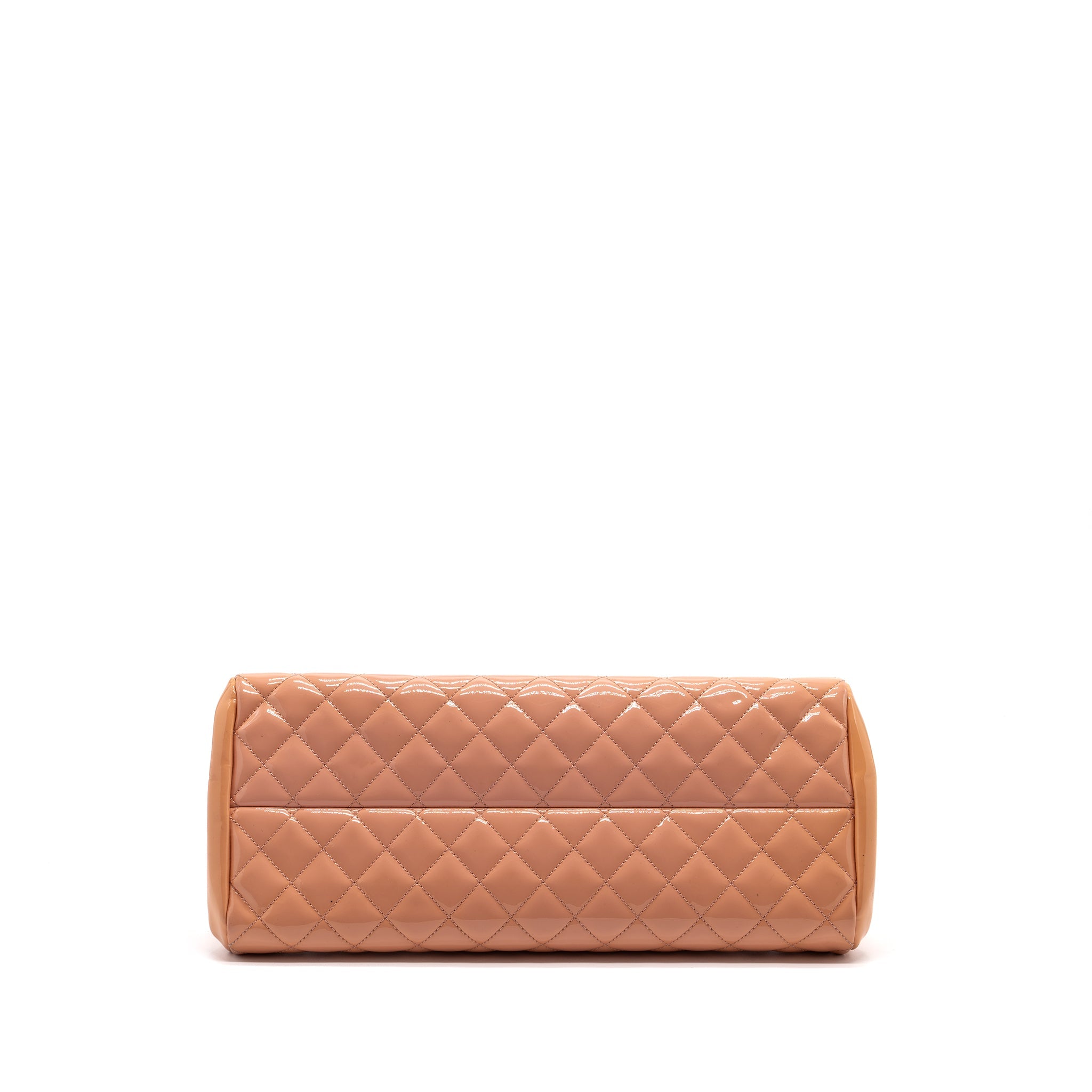 CHANEL SHOULDER BAG PATENT LEATHER PINK SHW