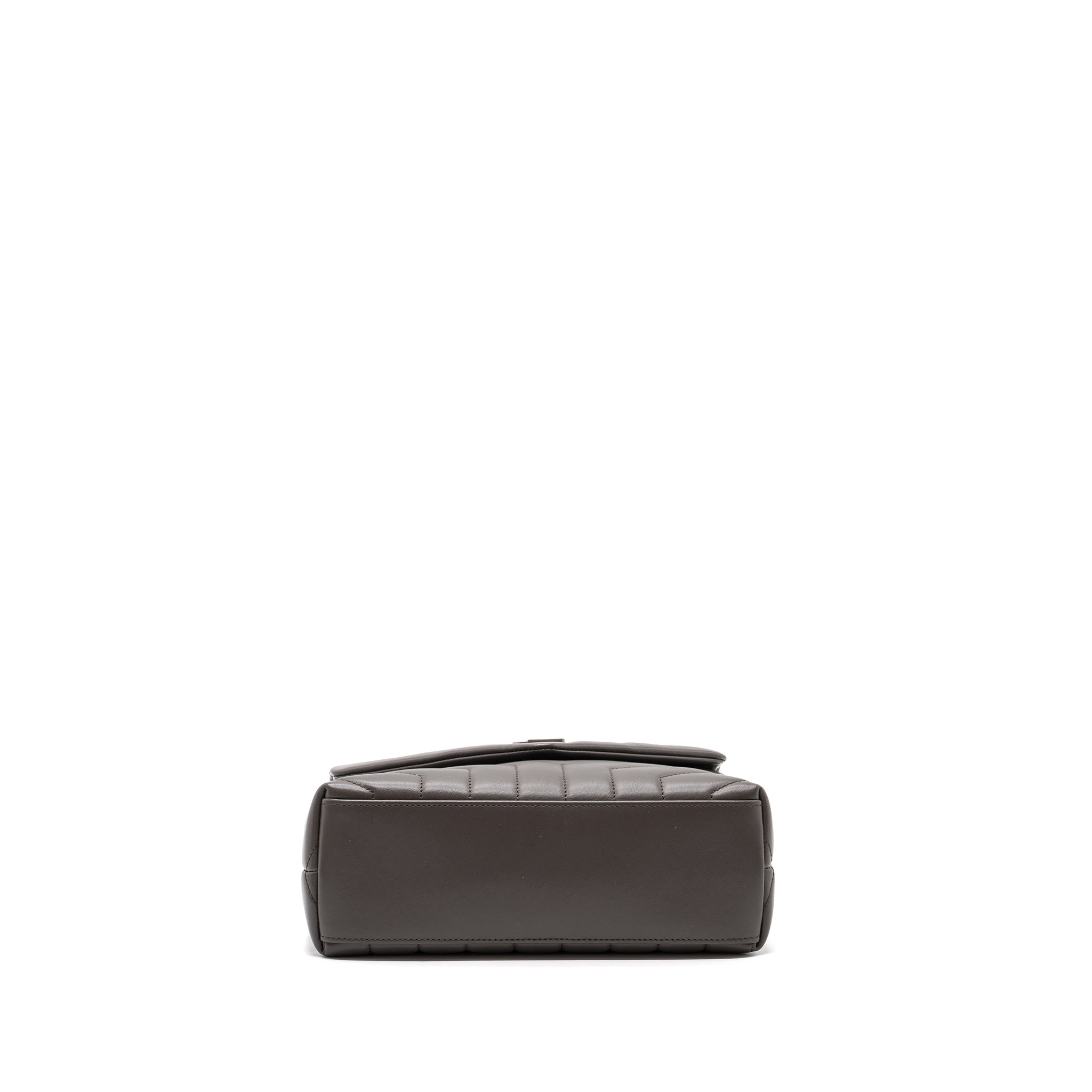 SAINT LAURENT/YSL SMALL LOU LOU BAG CALFSKIN DARK GREY SHW