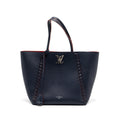 LOUIS VUITTON LOCK ME TOTE BAG CALFSKIN NAVY SHW