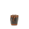 GOYARD PETIT FLOT BUCKET BAG CANVAS / CALFSKIN BROW SHW