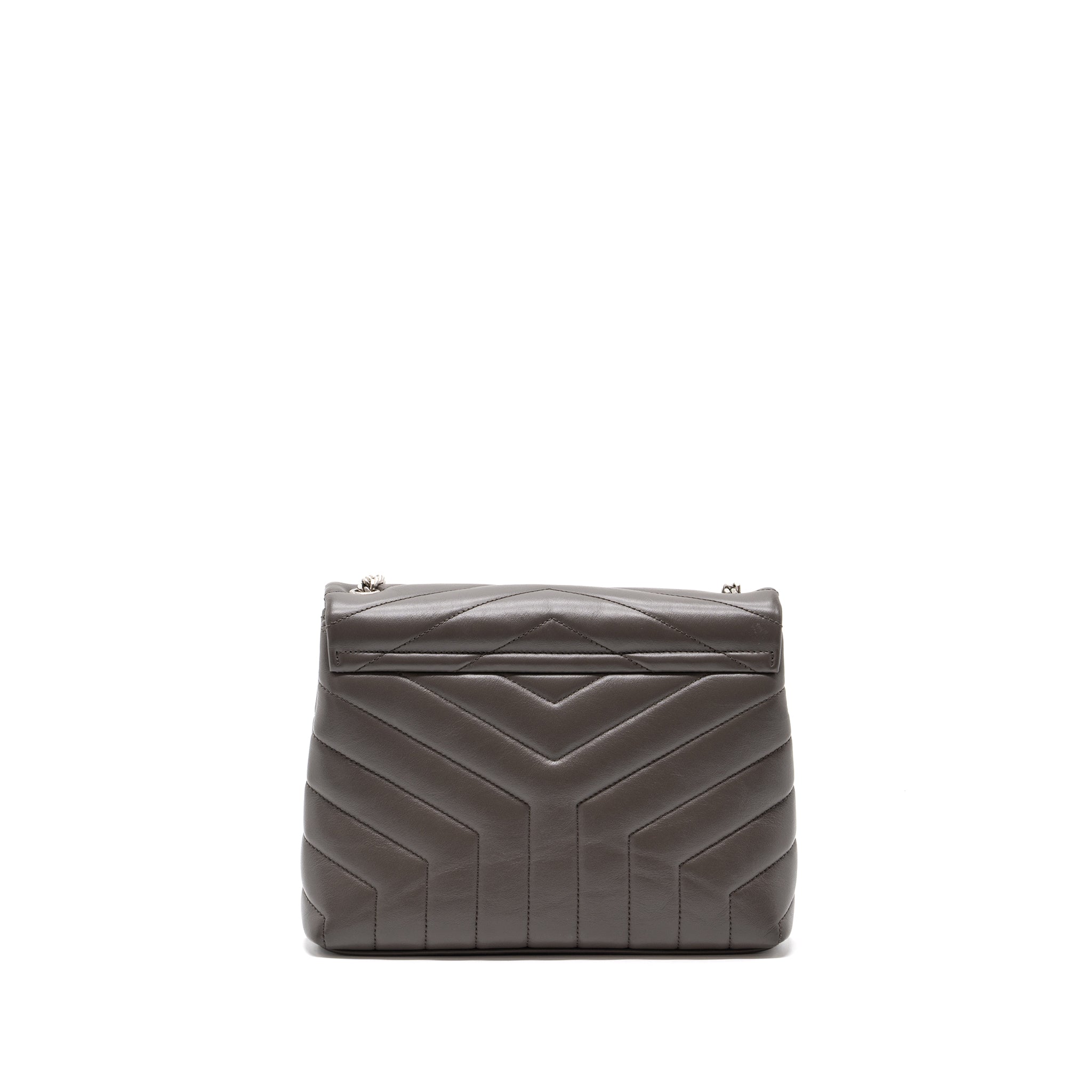 SAINT LAURENT/YSL SMALL LOU LOU BAG CALFSKIN DARK GREY SHW