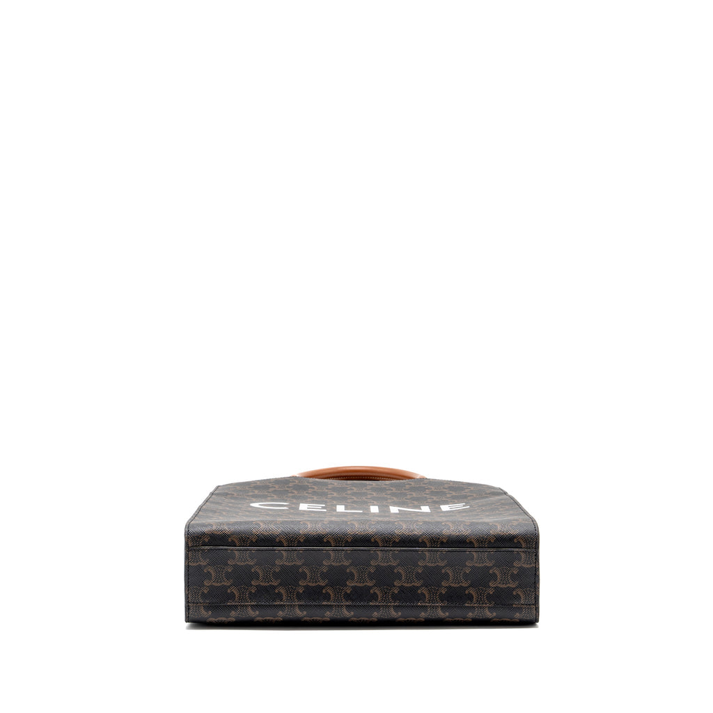 CELINE VERTICAL CABAS TRIOMPHE CANVAS GHW