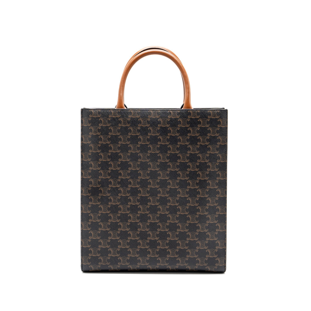 CELINE VERTICAL CABAS TRIOMPHE CANVAS GHW