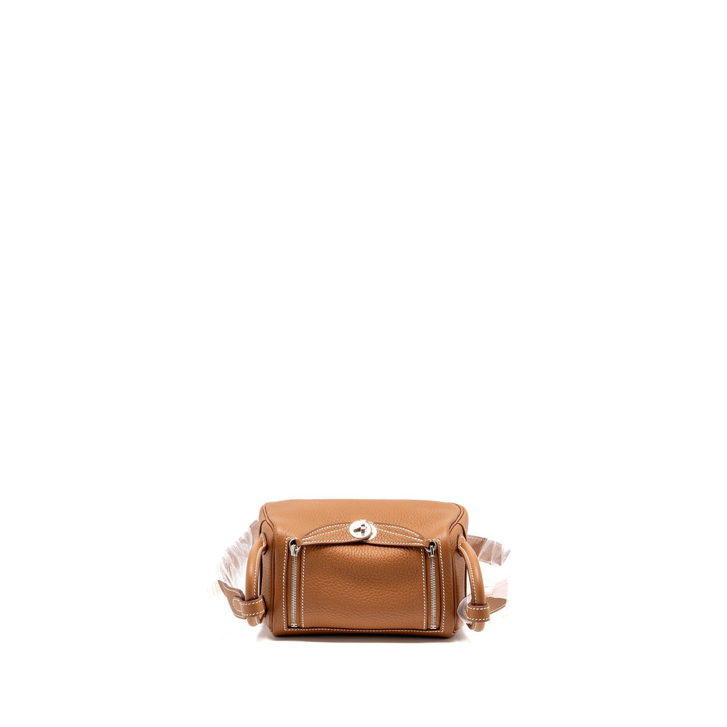 HERMES MINI LINDY CLEMENCE GOLD SHW