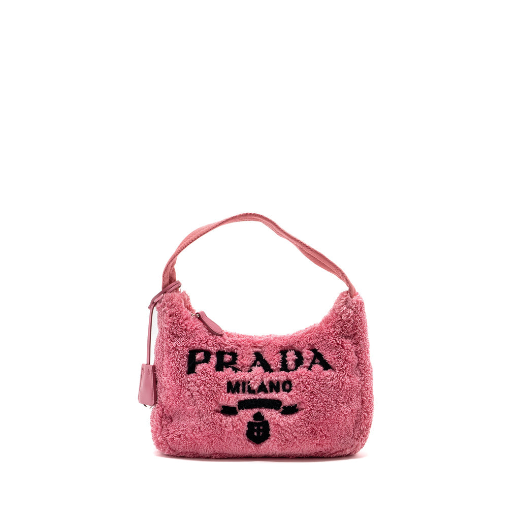 PRADA RE-EDITION 2000 TERRY MINI BAG PINK SHW