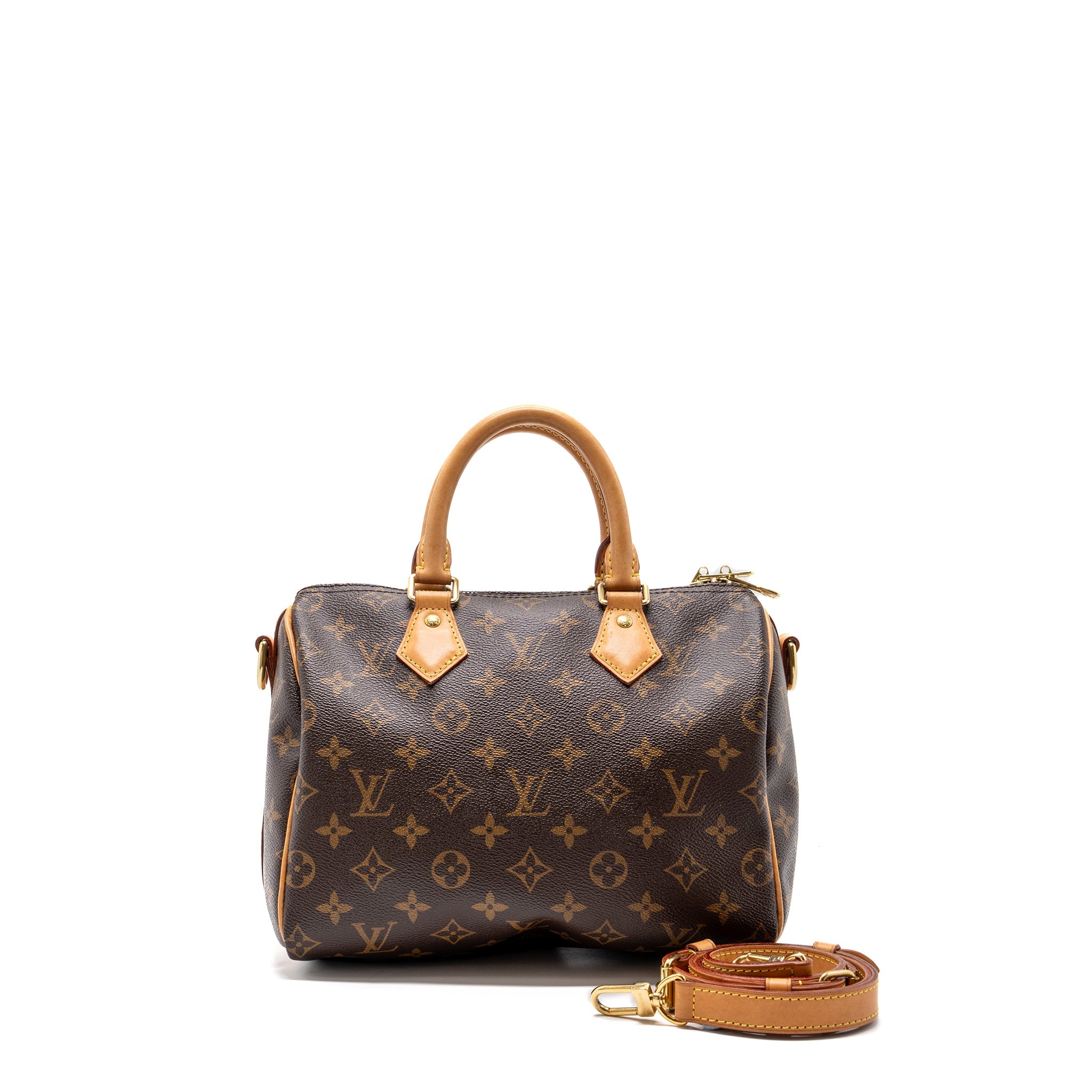 LOUIS VUITTON SPEEDY  BANDOULIERE 25 MONOGRAM CANVAS GHW