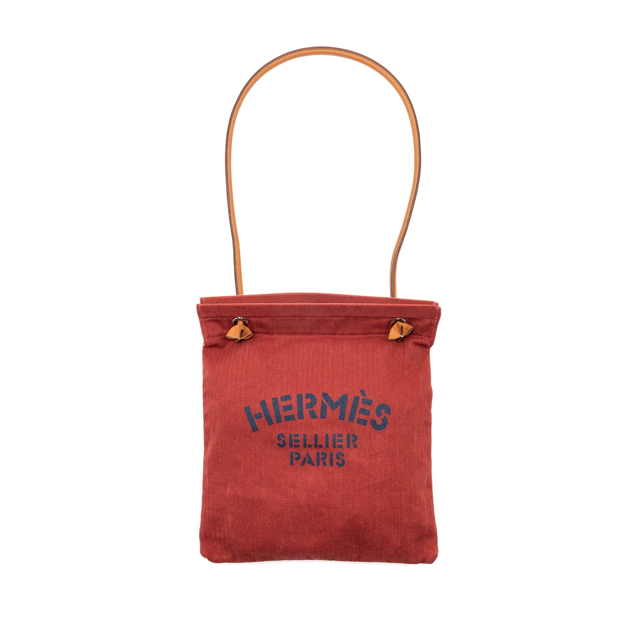 HERMES ALINE GROOMING BAG CANVAS ROUGH/GOLD SHW